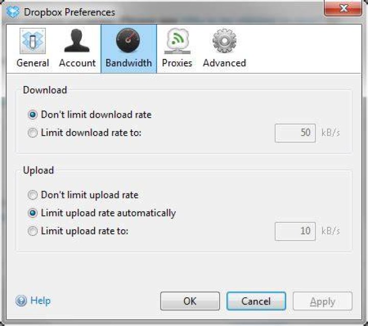 Dropbox is slow and only uploads at fraction of download speed