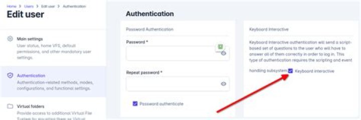 Enable keyboard-interactive authentication with password only