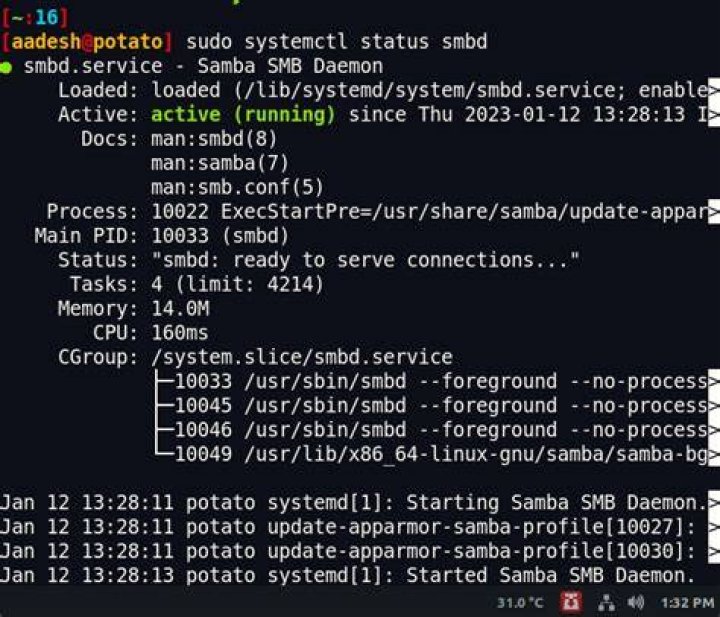 Error running Samba share of fuse mount