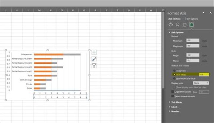 Excel - 2-D Bar Chart - Change horizontal axis labels