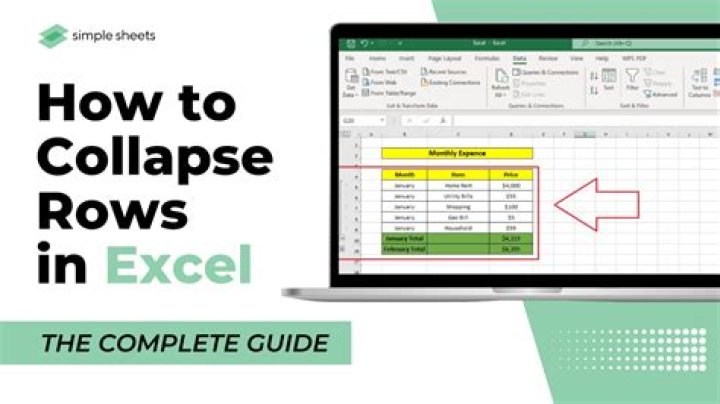 Excel 2013: Is it possible to collapse rows only in a specific column?