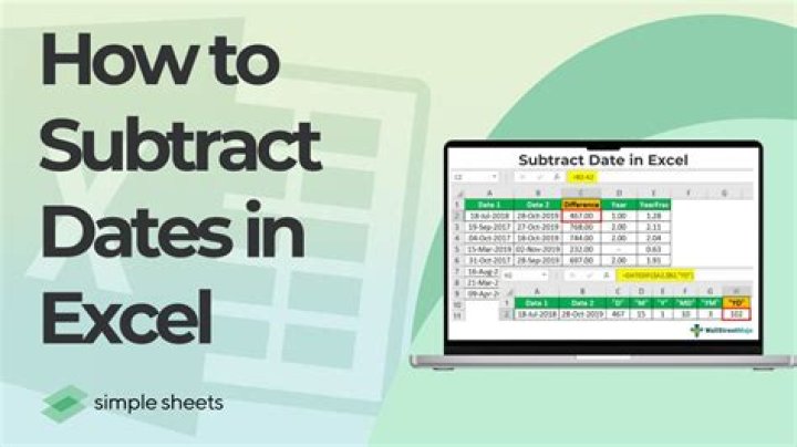 Excel subtracting dates does not work, see description below