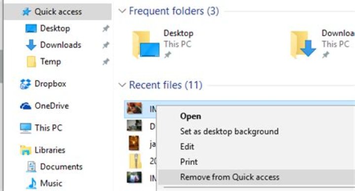 Exclude folders from recent files