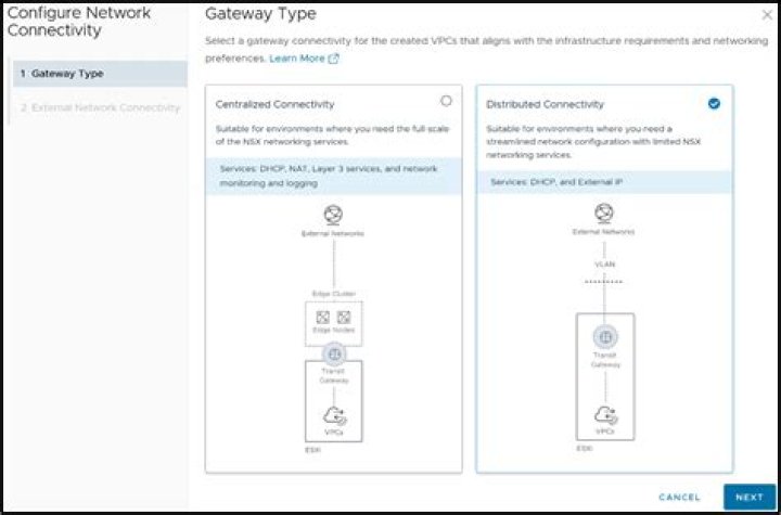 External network selection