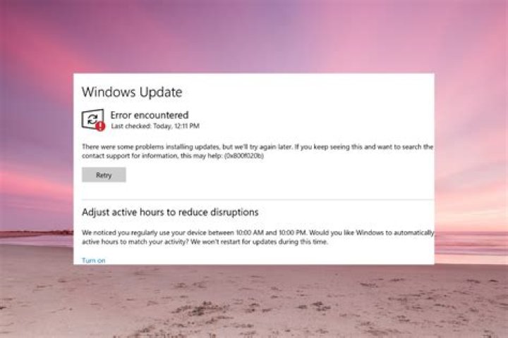 Fail to update Windows kb5009596