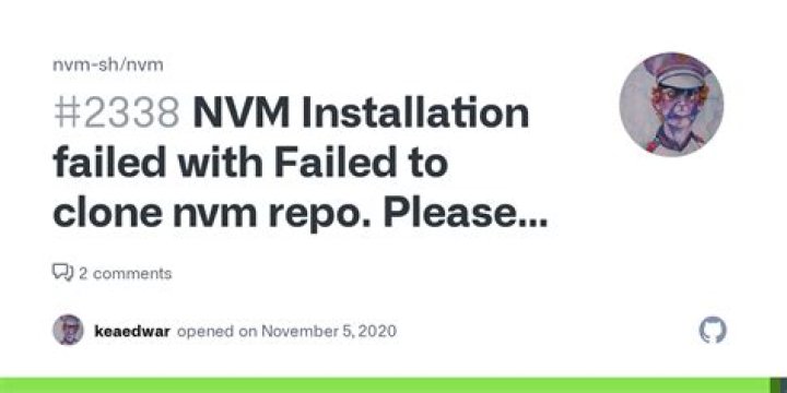 failed to clone nvm repo