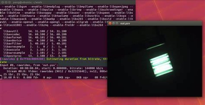 FFMPEG convert rawvideo pixel format