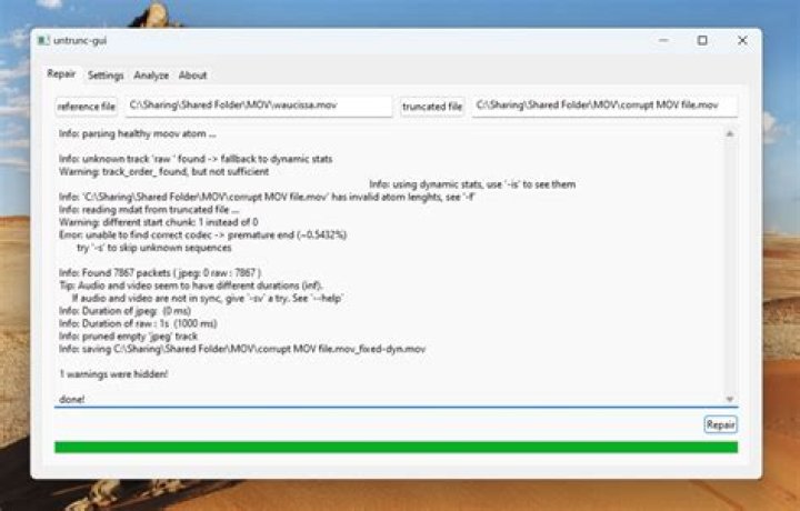 ffmpeg: "moov atom not found" on a seemingly valid file