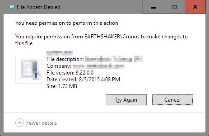 File delete - access is denied even with /F