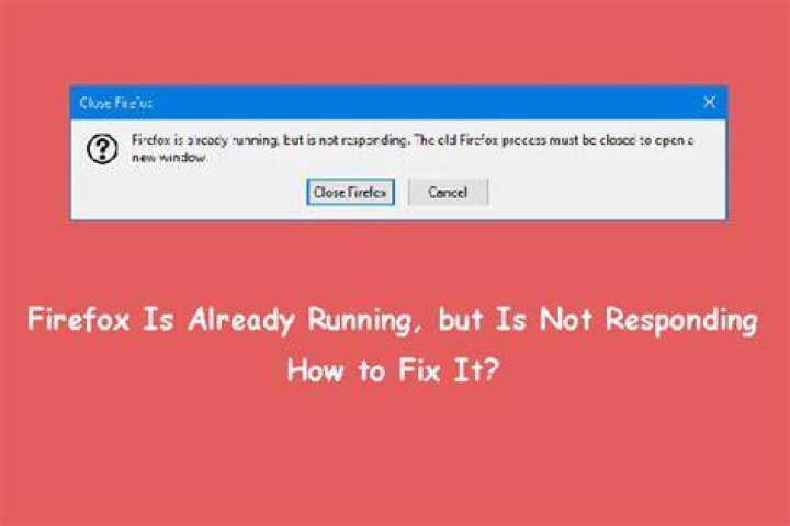 "Firefox is already running, but is not responding."
