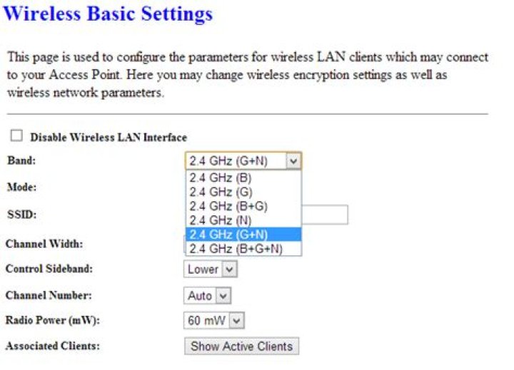 For use with mobile, is 2.4 GHz (B+G+N) the right band setting for my wireless router?