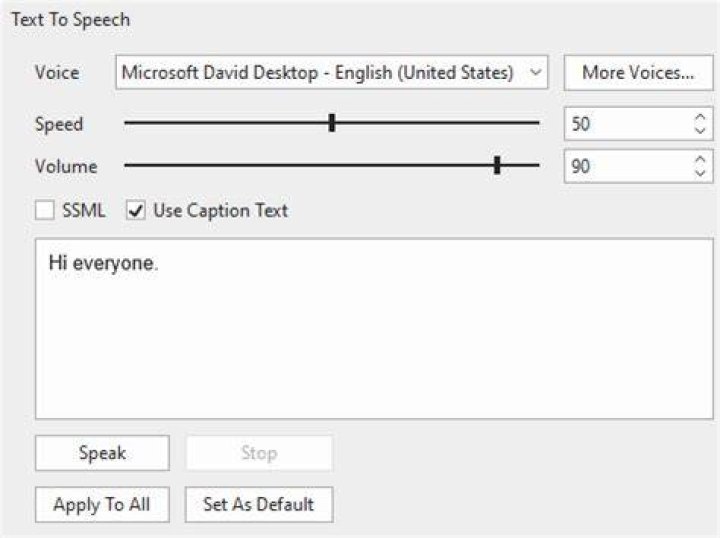 Get more Microsoft text-to-speech voices