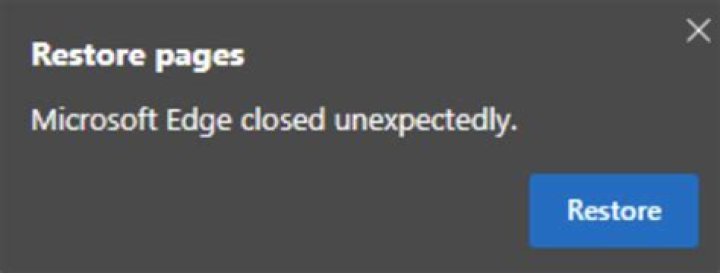 Get rid of "Restore pages" after killing Microsoft Edge (Chromium)