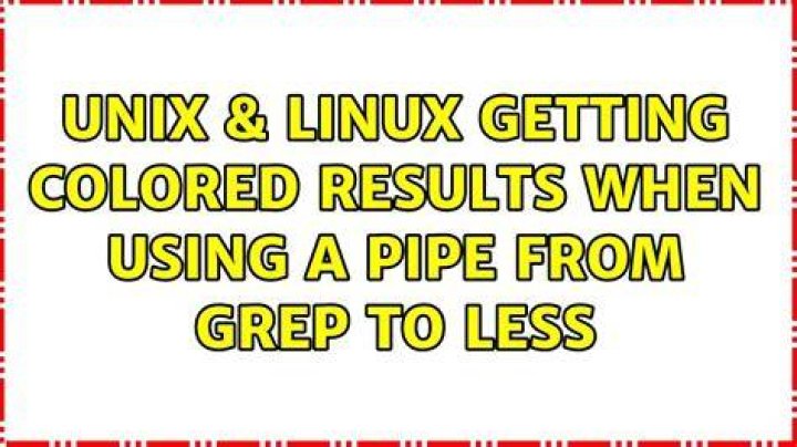 Getting colored results when using a pipe from grep to less