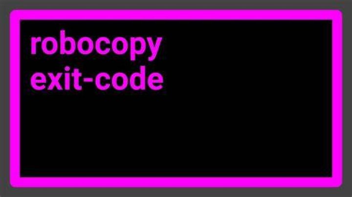 Getting ROBOCOPY to return a "proper" exit code?