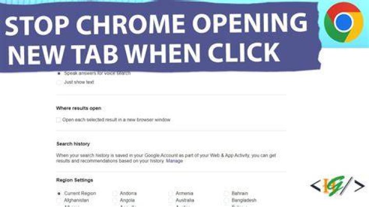 Google Chrome: Open a link in new tab and switch to it in one click