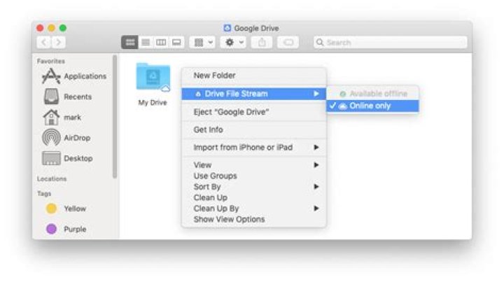 Google Drive File Stream cache not cleaning up