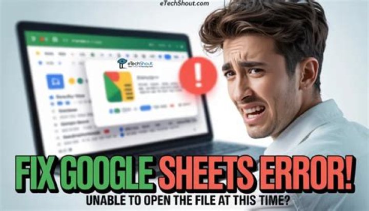 Google Sheet Script Error: "Sorry, unable to open the file at this time."