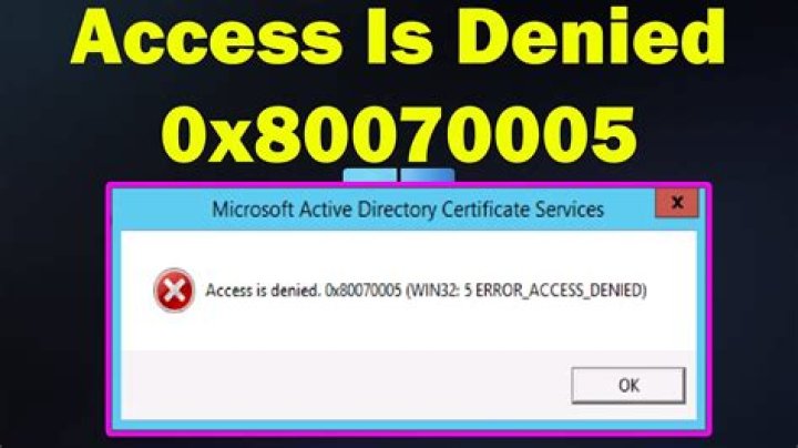 Group Policy Error Code 0x80070005