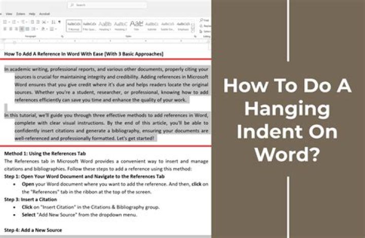 Hanging indent only on second line of paragraph