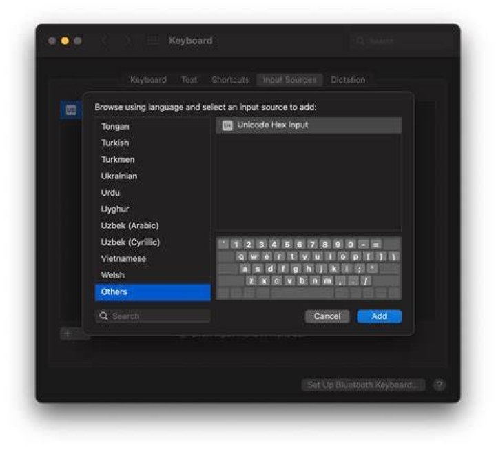 How can I change the input keyboard layout while in the console?