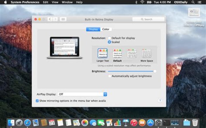 How can I change the system font size in OS X?