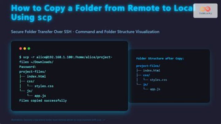 How can I correctly copy a folder from my local computer to my server using SSH? Why the scp command go into an error?