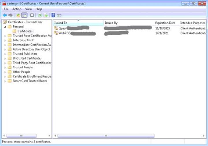 How can I get a list of installed certificates on Windows?