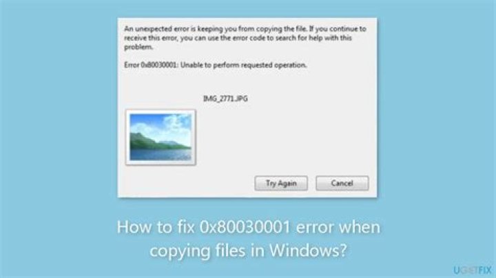 how can I get around the 0x80030001 error when trying to copy files from a set of search results in Windows Explorer?