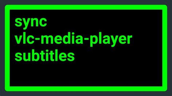 How can I re-sync the subtitle and the video using VLC media player?