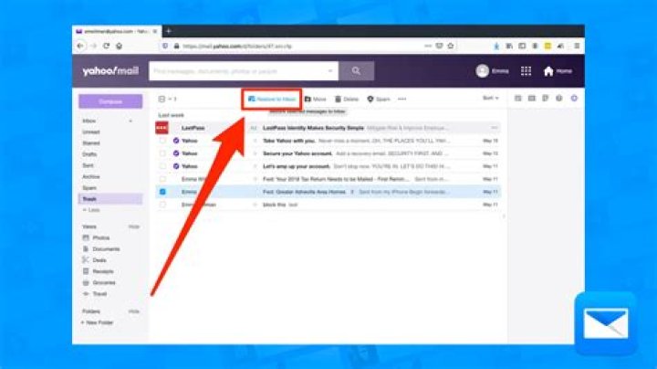 How can I recover emails from twenty years ago on my yahoo sent box?