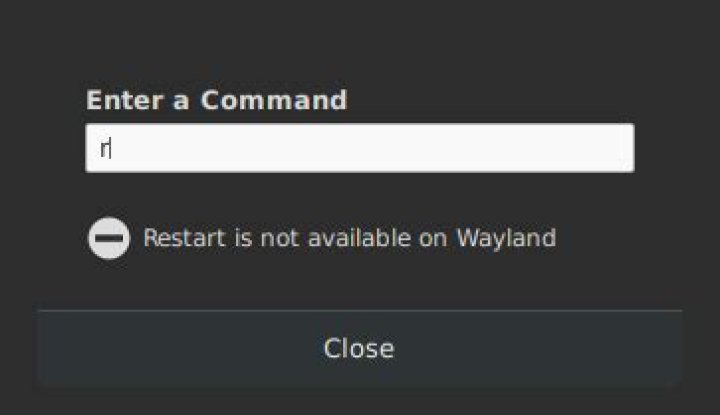 How can I restart the GNOME shell on Wayland?