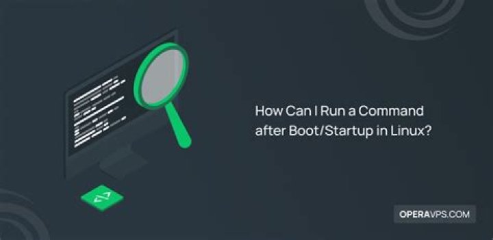How can I run a command after boot?