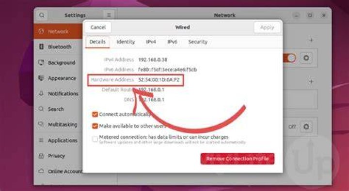 How can I see my mac address on Ubuntu?
