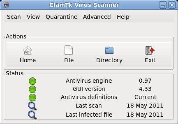How can I tell if ClamAv is running?