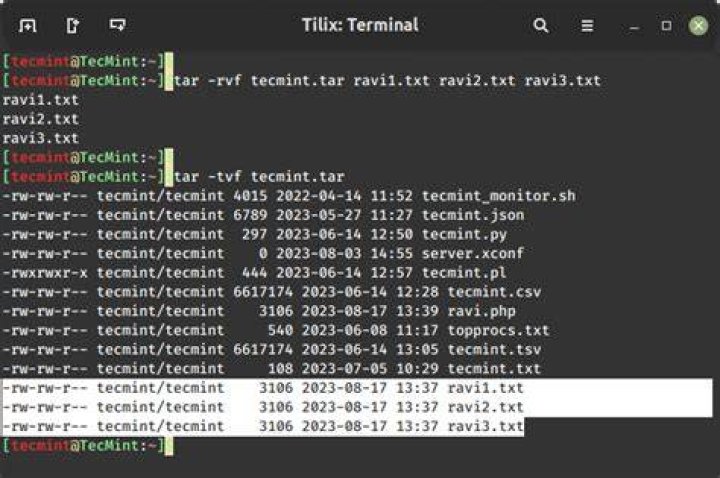 How can one send a .tar archive on ssh witouth a temporary file? What is the “-f -” option in tar?