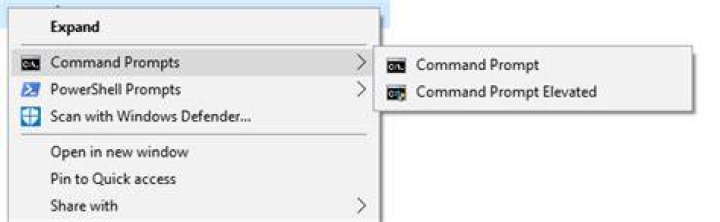 How do I change "Open with Powershell" to "Open with Command Prompt" when shift-rightclicking in Explorer?