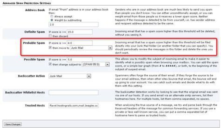 How do I change the default Junk Mail folder in Outlook?