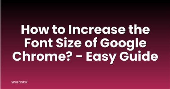 How do I change the font size of Google Chrome's address bar?