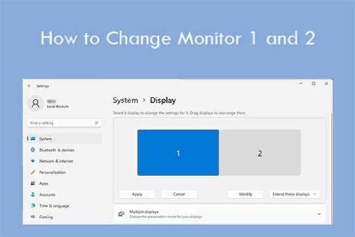 How do I change which monitor my computer uses at boot?