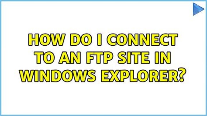 How do I connect to an FTP site in Windows Explorer?