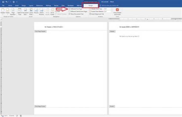 How do I create a header on only one page in Microsoft Word? [duplicate]