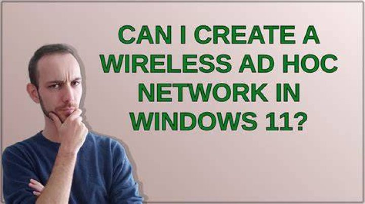 How do I create a wireless ad hoc network in Windows 10?