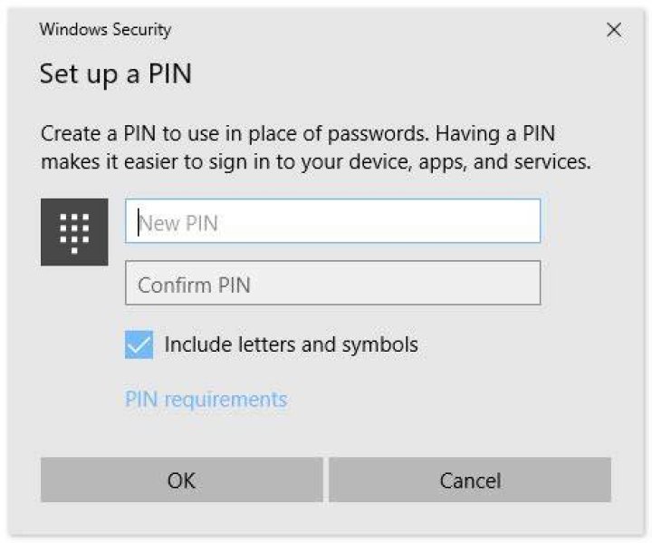 How do I disable Windows 10 login prompt to set up a PIN?