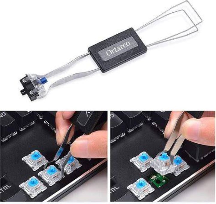 How do I effectively use a 'wire' key cap puller?