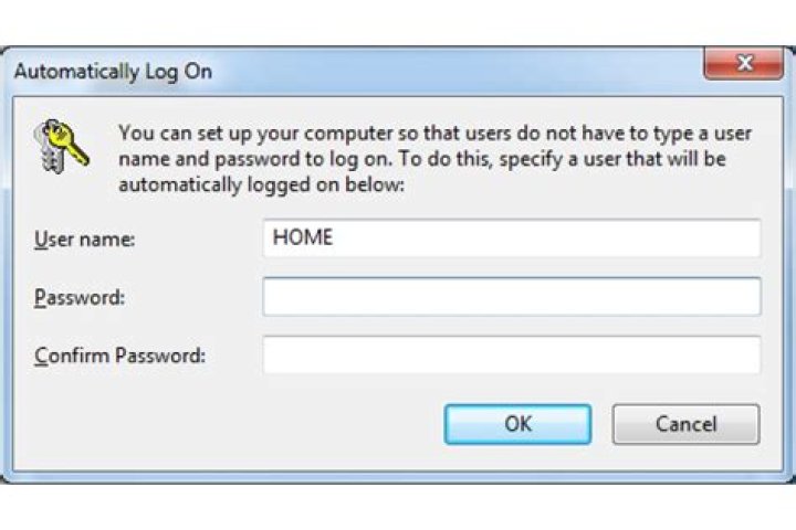 How do I enable Automatic Logon in Windows 7 when I'm on a domain?