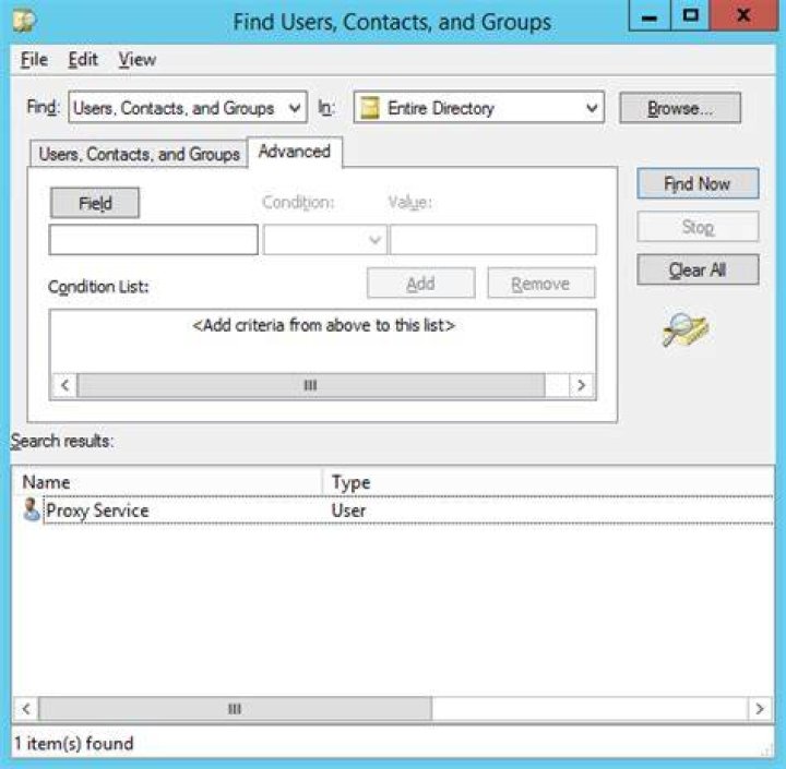 How do I find out containing OU in results of “Find Users, Contacts, and Groups"?