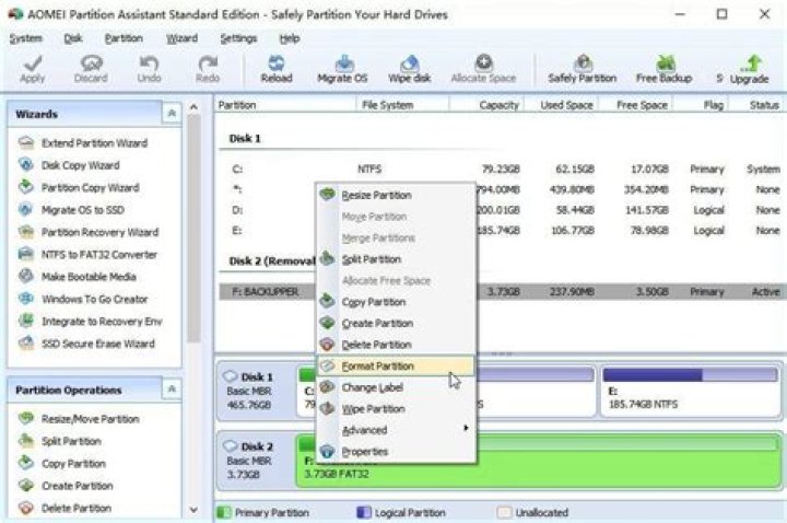 How do I format an internal hard drive to exFAT in Windows 10?
