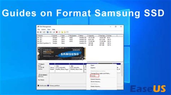 how do I format my SSD plugged in as external