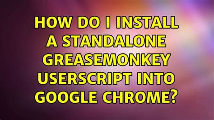 How do I install a userscript?